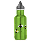 Bijen imker waterfles met naam (Links)