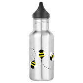 Bijen imker waterfles met naam waterfles  (Links)