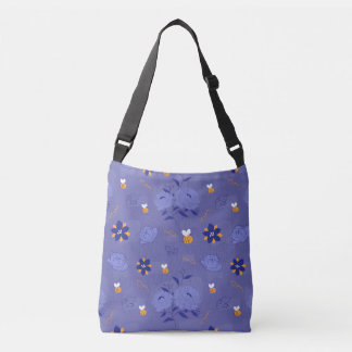 Bijen in de bloem crossbody tas