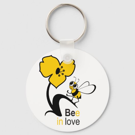 Bijen in de liefde sleutelhanger (Voorkant)