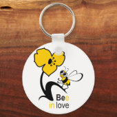 Bijen in de liefde sleutelhanger (Voorkant)