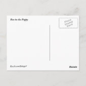 Bijen in de papaver briefkaart (Achterkant)