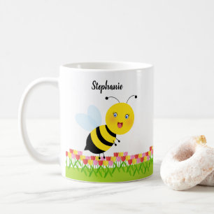 Bijen in de Tulip-tuin Koffiemok