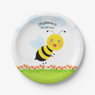 Bijen in de Tulip-tuin Papieren Bordje
