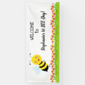 Bijen in de Tulip-tuin Spandoek (Verticaal)