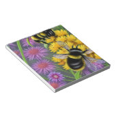 Bijen in een bloem notitieblok (Schuin)