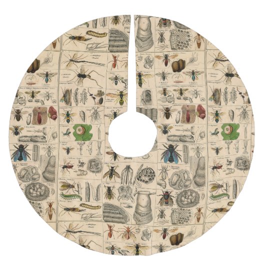 Bijen Insect Bug Wasp Natuurlijke Geschiedenis Kerstboom Rok (Voorkant)