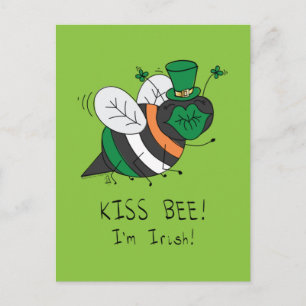 Bijen Irish Funny St. Patrick's Day Briefkaart