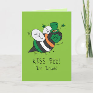 Bijen Irish Funny St. Patrick's Day Kaart