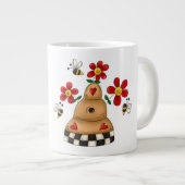 Bijen - Jumbo-Mok Extra Grote Beker (Voorkant rechts)