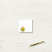 Bijen Kerst Cartoon Post-it® Notes (Op bureau)
