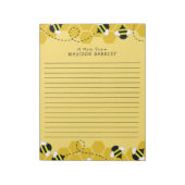 Bijen Kind Cute Beehive Briefpapier Notitieblok (Gedraaid)
