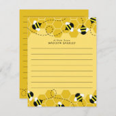 Bijen Kinderen Schattigee platte Briefpapier Kaart (Voorkant / Achterkant)
