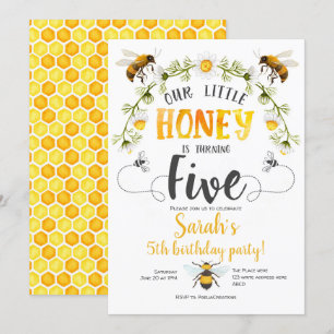 Bijen, kleine honing, hommel bij, meisje, 5e verja kaart