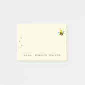 Bijen koelen met aangepaste tekst post-it® notes (Voorkant)
