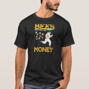Bijen kunnen beter mijn geld-honingbijen-zwerm-rag t-shirt