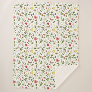 Bijen Ladybugs en Butterflies Sherpa Deken