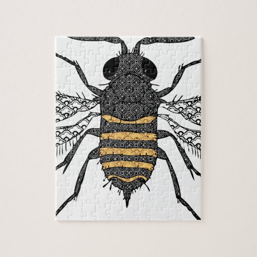  bijen legpuzzel (Verticaal)