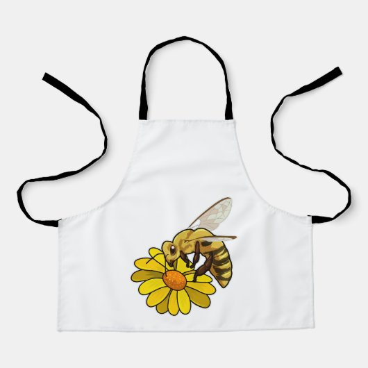 Bijen met bloesem schort (Voorkant)