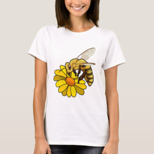 Bijen met bloesem t-shirt