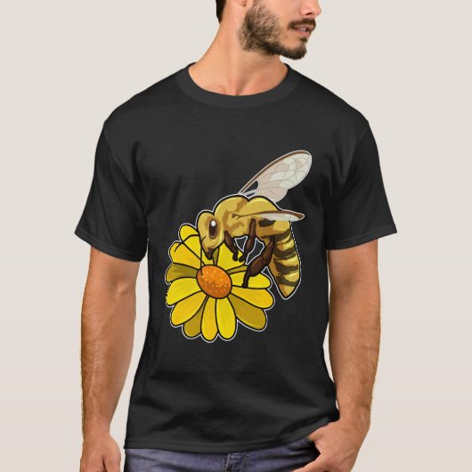 Bijen met bloesem t-shirt (Voorkant)