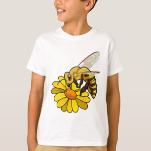 Bijen met bloesem t-shirt