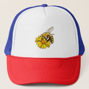 Bijen met bloesem trucker pet