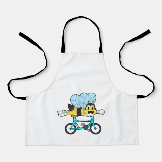 Bijen met fiets schort (Voorkant)