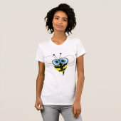 Bijen met grote ogen vrouwen T-shirt (Voorkant volledig)