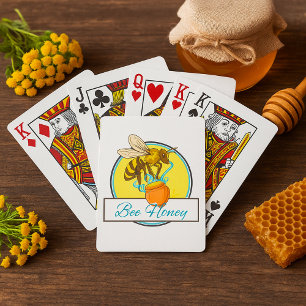 Bijen met Honey Jar imker Pokerkaarten