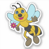 Bijen met ventilator sticker (Voorkant)