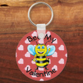 Bijen Mijn Valentijn Sleutelhanger (Voorkant)