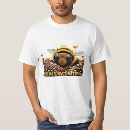 Bijen mijn Valentijn V2 T-shirt (Voorkant)