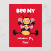 Bijen mijn Valentijnsdag vriend briefkaart (Voorkant)