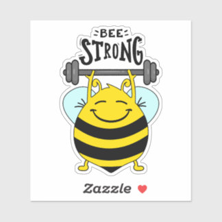 Bijen - nooit opgeven sticker