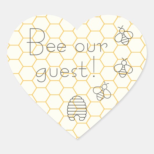 Bijen onze Stickers van de gasttestpartij bij het  (Voorkant)