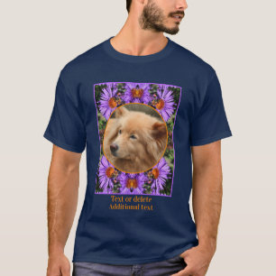 Bijen op Aster Flower Lijst Creëer Uw eigen foto T-shirt