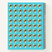 Bijen op blauw Notitieboek (Achterkant)