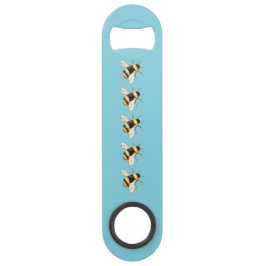 Bijen op Blauwe Snelheid Roestvrijstalen flessenop Speed Flessenopener