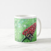 Bijen op Crimson Clover Schilderen Koffiemok (Voorkant rechts)