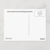 Bijen op een ventilator briefkaart (Achterkant)