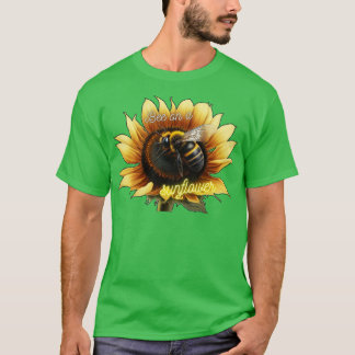 Bijen op een zonnebloem 16 t-shirt