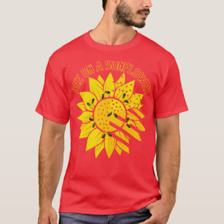 bijen op een zonnebloem 50 t-shirt