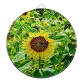 Bijen op gele zonnebloem dartbord (Voorkant)