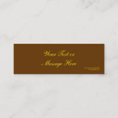 Bijen op het bloeiend Bladwijzer Mini Visitekaartje (Achterkant)