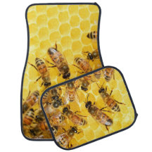 Bijen op Honeycomb