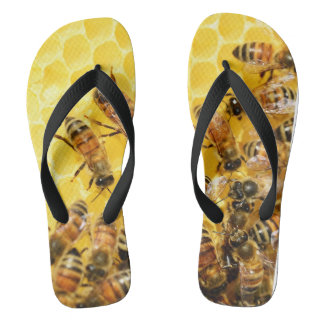 Bijen op Honeycomb - Flip Flop Sandals
