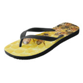 Bijen op Honeycomb - Flip Flop Sandals (Schuin)