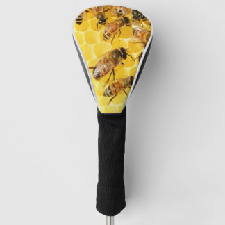 Bijen op Honeycomb Golfheadcover