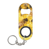 Bijen op Honeycomb Mini Flessenopener (Voorkant)